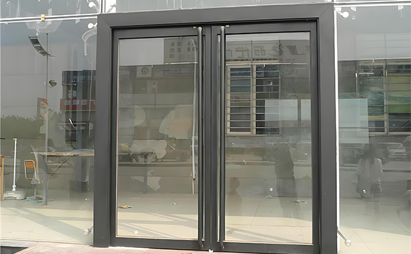 定边玻璃地弹门