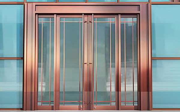 定边玻璃地弹门